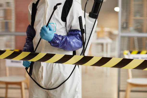 Professional Biohazard Cleanup technician working in Riverdale, CA